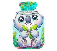 Bouillotte avec housse souple - Chauffe-pieds avec housse souple - Motif koala mignon - Pour soulager les douleurs au cou et aux épaules - Taille S