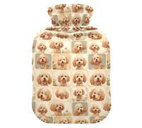 Bouillotte avec housse souple Motif chien mignon 1 l