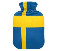Bouillotte avec housse souple Motif drapeau de la Suède 2 l