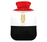 Bouillotte avec housse souple Motif drapeau de l'Égypte 1 l