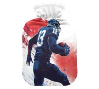 Bouillotte avec housse souple Motif drapeau des États-Unis pour crampes menstruelles 2 l