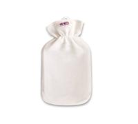 Bouillotte avec une couverture polaire, 2,0 litres (blanc)