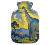 Bouillotte avec veilleuse dinosaure pour soulager les douleurs menstruelles | bolsa para cólicos menstruales