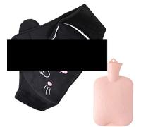 Bouillotte, Bande chauffante abdominale for le ventre, 2 pièces, ceinture de couverture taille chaude(Black)