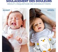 Bouillotte Bebe Anti Colique ¿ Bouillotte Bebe - Soulage Les Douleurs D'estomac Et Coliques - Ceinture Peluche Thérapie Chaude Ou Froide Réglable Velcro Efficace Et Douce Pour Le Confort Des Bébés
