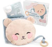 Bouillotte Bébé Anti Colique - Chaud & Froid - Soulage Bobos & Ballonnements - Certifié Ce, Pack D'argile Anneau De Dentition Inclus Ceinture Doudou En Peluche, Nourrisson Et Nouveau-Né