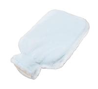 Bouillotte Bouillotte 2000ml Facile à Nettoyer, Sac d'Eau Chaude en Peluche, Laine de Caoutchouc pour Le Dos (Bleu)