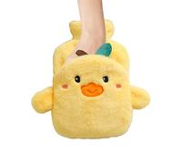 Bouillotte, Bouillotte De 1 L Avec Housse En Peluche Douce, Protection Contre Le Froid Hivernal, Chauffe-hiver Pour Le Cou, Le Dos, Pieds Et Mains, Confort Chaud, Capybara/grenouille/canard