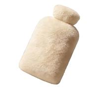Bouillotte - Bouillotte portable, réutilisable, anti-fuite, avec housse, idéale pour la chambre à coucher, le salon, le bureau, l'école, les voyages et le soulagement du froid en hiver - 2 000 ml