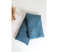 Bouillotte cervicales lin bleu pétrole