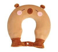 Bouillotte chaude, coussin de nuque en forme de U avec motif animal, bouillotte avec housse douce | Pour hiver, femmes, , voyage, lit, blessures sportives, menstruation, épaule, récupération