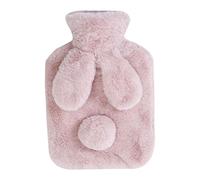 Bouillotte chaude en peluche de 500 ml/1000 ml avec lapin, étanche avec bouchon fileté pour temps froid, chauffe-mains et pieds