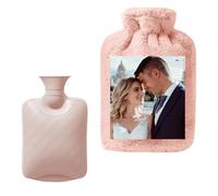 Bouillotte chauffante à personnaliser - Housse en polaire douillette pour bouillottes avec photo et message personnalisés. Idée cadeau originale avec image unique, pour elle, lui et les couples