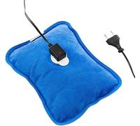 Bouillotte Chauffante Electrique Rechargeable - Bouteille Eau Chaude - Bouillotte eau chaude - Idéal pour Soulager Rapidement les Douleurs Dorsales et Menstruelles - 75ºC - 600 W - Bleu