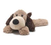Bouillotte chauffante micro-ondes à graines avec housse peluche - Chien marron Marron G