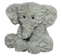 Bouillotte chauffante micro-ondes à graines avec housse peluche - Éléphant gris - Warmies