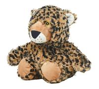 Bouillotte chauffante micro-ondes à graines avec housse peluche - Léopard marron - Warmies
