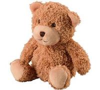 Bouillotte chauffante micro-ondes à graines avec housse peluche - Teddy marron - Warmies Marron G