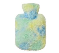 Bouillotte chauffante portable de grande capacité de 1 000 ml, chauffe-pieds chauffants, petite bouillotte avec housse en tissu doux pour hiver, lit, S