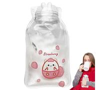Bouillotte chauffante pour bouteille d'eau - 160 ml - Bouillotte transparente chauffante, chauffe-pieds, sac d'eau chaude, petite bulle d'eau chaude, coussin d'eau chaude pour épaules, taille, mains