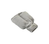 Bouillotte Chausson Double 2L Tissu Ultra Doux Gris - SAFIA -