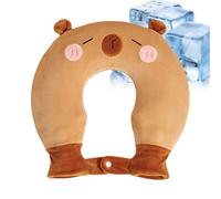 Bouillotte - Coussin froid en forme de U de 13,58 pouces Design animal | Peluche douce recouverte de sac d'eau chaude, paquet de chaleur de canard/pingouin pour l'hiver, crampes menstruelles,