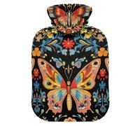 Bouillotte de couleur vive avec housse souple, 2 l pour chauffe-ventre, chauffe-ventre, chauffe-ventre