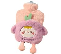 Bouillotte de dessin animé - Chauffe-mains en peluche douce, design mignon de couverture animale, sac d'eau chaude anti-fuite, bouteille d'eau chaude réutilisable | Bouteilles d'eau chaude avec motif