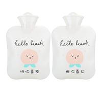 Bouillotte de dessin animé, grand, mignon, portable, injection d'eau, chauffe-mains pour l'hiver, l'automne, thérapie de soulagement de la douleur, matériau PVC, 24,8 x 16,2 x 3,5