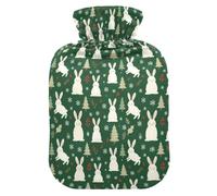 Bouillotte de Noël en forme de houx pour soulager les crampes menstruelles | bolsa para cólicos menstruales