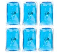 Bouillotte de poche à 1, 2, 4, 6 ou 10 unités par notrash2003® - Certification ISO 13485 - Gel chauffant réutilisable -Pour les mains - Nombreux modèles , Blau - 6 Stück