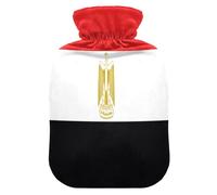 Bouillotte de voyage avec housse souple Motif drapeau de l'Égypte 2 l