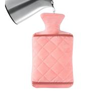 Bouillotte D'Eau Chaude Pour L'Hiver,Bouillotte Rechargeable, D'Eau Chaude Pour L'Hiver Avec Housse - pour Camping Transports Dortoir École Étudiants Adolescents Filles Femmes Personnes