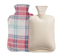 Bouillotte d'hiver - Anti-fuite, avec housse en peluche, pour dortoir, randonnée, camping, école, étudiants, adolescentes, filles, femmes, amateurs de plein air