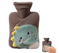 Bouillotte d'hiver - Chauffe-lit de grande capacité de 1000 ml, housse en peluche douce, coussin chauffant réutilisable pour le lit, les pieds et la taille, bouteille pour le confort par temps froid