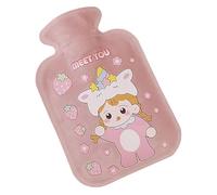 Bouillotte d'hiver en peluche avec coussin thermique doux de grande capacité