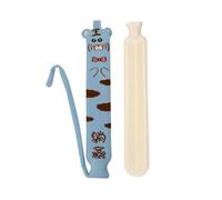 Bouillotte d'hiver en peluche - Longue bouillotte d'hiver - 2 l - Chauffe-lit de grande capacité avec chauffe-mains doux