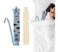 Bouillotte d'hiver longue de 2 L | Chauffe-mains portable de grande capacité avec housse souple pour la taille