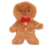 Bouillotte doudou 2 en 1 - Peluche plate Pain d’épices bébé & enfant - Action chaud et froid - Bouillotte sèche micro-ondes - Perles de céramique - Convient à tous les âges - PLIC Horizane Santé