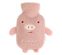 Bouillotte Eau Chaude - 1 Litre Motifs Ludiques Douceur - Bouillotte Housse Douce Confortable | pour Jambes Mains Nuque Dos en Hiver Voyage Camping Femmes Hommes