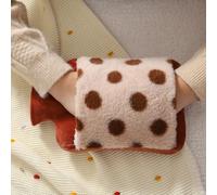 Bouillotte Eau Chaude, Anti-Fuite, Compresse Chaude Et Froide, Soulage Les Douleurs Musculaires Et Menstruelles, Chauffe-Lit for Les Mains, Les Pieds Et La Taille.(Brown,2L)