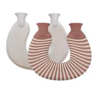 Bouillotte Eau Chaude Chauffante En Forme De U Pour Le Cou, Bouillotte De 1 Litre Pour Les Crampes Menstruelles, Bouillottes Réutilisable, Bouillotte Cervicale(Coffee-Brown)