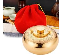 Bouillotte Eau Chaude en Laiton 2L 1L 3L - Bouillottes Métal Réutilisable Classique, Chauffe-Lit Vintage avec Bouchon à Vis Étanche(Brass (Craft),15cm)