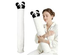 Bouillotte Eau Chaude Longue avec Housses, 2,4Litres Bouillotte Lit pour Hiver, Grande bouillotte Eau Chaude Longue Durée, Peluche Déhoussable pour Réchauffer Cou Dos Jambes(Panda)