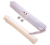 Bouillotte Eau Chaude Longue Avec Housses,Housse Douce Déhoussable Bouillotte Peluche,Jolie Bouillotte Caoutchouc,Pour Regles Douloureuses,Cervicale,Taille,Cadeau D'hiver Pour Femmes Enfants (Violet)