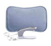 Bouillotte Électrique avec Pochette Chauffe-Mains (Bleu)