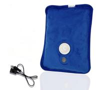 Bouillotte Électrique Chauffante Rechargeable - Soulagement Rapide des Douleurs Menstruelles et Musculaires - Bouteille d’Eau Chaude Sans Eau - Température Max 75°C - Chauffe Rapide 600 W - Bleu