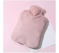 Bouillotte en caoutchouc naturel de qualité supérieure, avec housse, chauffe-mains, matelas chauffant, for soulager les douleurs menstruelles(Pink2,2000ml)