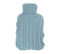 Bouillotte En Caoutchouc Résistante À L'Éclatement 2000ML avec Housse Tricotée Amovible, Grande Capacité - Soulagement Douleur, Isolation Longue Durée, Pour Usage Domestique et (Bleu clair)