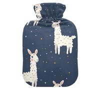 Bouillotte en forme de lama avec housse souple, 2 l pour crampes menstruelles, crampes menstruelles